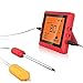 Produktbild Smart Wireless Bluetooth Grill Thermometer, Fleisch Thermometer Digital Kochen Lebensmittel Thermometer mit Alarm Monitor und Dual Sonde