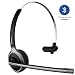 Produktbild Mpow Bluetooth-Kopfhörer V4.2 mit Mikrofon, kabellose Kopfhörer, Geräuschunterdrückung, Freisprecheinrichtung, Bluetooth, für Fahrer, Anrufzentrum, Büro, Skype (Farbe Serie) 1-schwarz