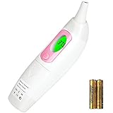 NURSAL Professional Infrared Ear Thermometer for Instant Measurement- Baby Digital Thermometer ,Colorful LCD Display and Sound Alarm ,Ear Cover Design