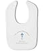 Personalised name and date Christening Bib Boy - Baby Bib