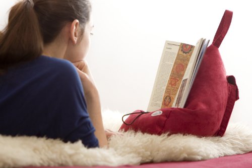Book Seat 9346017000024 Lesesack/Buchstütze/Buchkissen/Tablet PC halter/Reisekissen mit Tasche, blau - 7