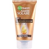 Garnier Ambre Solaire No Streaks Bronzer Self-Tanning Tinted Shimmer Gel 150ml