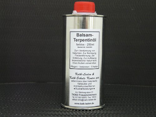 Preisvergleich Produktbild Balsam-Terpentinöl. Farblos. Portugisisches Terpentinöl. Mehrfach rektifiziert. 250ml Flasche.