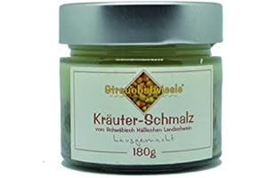 ‎STREUOBSTWIESLE Streuobstwiesle Kräuter-Schmalz - 180 g Exquisites Kräuterschmalz vom Schwäbisch Hällischen Landschwein