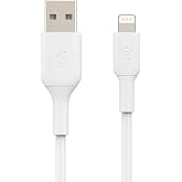 Belkin &Ouml;rg&uuml;l&uuml; Lightning Kablosu (iPhone, iPad, AirPod'lar i&ccedil;in Boost Charge Lightning - USB Kablosu) MFi Sertifikalı iPhone Ş