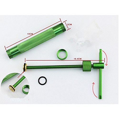 OFT Edelstahl Ton Clay Extruder Dekoration Extruder Werkzeug (grün) - 3