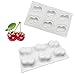 Produktbild Silikonform für Kuchen Dekoration Gelee Pudding Süßigkeiten Schokolade 3D Doppel Kirsche Formen mit 6 Mulden Silicone Mold For Cake Baking Cake Pan muffin cups Handmade Soap Molds Biscuit Chocolate mo