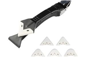 GYCAQAC 3 en 1 Kit de Calfeutrage en Silicone Grattoir Calfeutrage, kit de Lisseur de joints Silicone grattoir à coulis avec, pour Carrelage, Papier Peint, Colle, Miroir, La Table de Cuisson