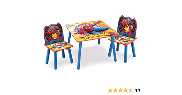 spiderman table chair