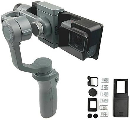 GDD2018 Gopro Hero 6 5 Adapter Mount Plate + Camera Sun Shade for DJI OSMO 2 1 Mobile Gimbal Accessories