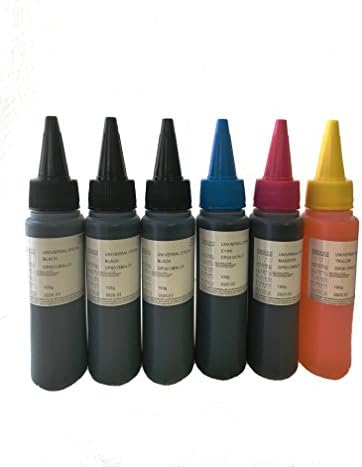 Extra Black 600ml Bulk Dye Refill Ink for HP 920 920XL (non-OEM) CIS/CISS and refillable cartridges. Officejet 6500 6500A 6000 7000 7500 7500A E709a E710a Printers, - Black, Cyan, Magenta, Yellow