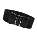 Imported Fashion Womens Ladies Faux Leather Wide Elastic Buckle waist belt Hot Black RS.415.00