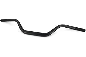 JFGRACING Motorrad Lenker 28mm,Chopper Lenker Moped Lenker Motorrad Lenker 1 1/8 Universaler für Pit Dirt Bike ATV Quad Motocross(schwarz)