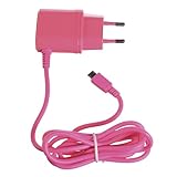 Celly TCMICROP - Cargador (Interior, Teléfono móvil, Corriente alterna, Rosa, 1A)