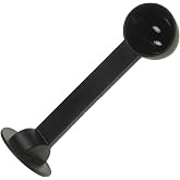 Kg-Part Espresso Makinesi Uyumlu Kahve &Ouml;l&ccedil;&uuml; Kaşığı, Siyah Plastik, 1 Adet, 50 mm