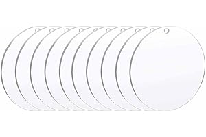 CTForest 10 Stück Acrylscheibe Transparent, Rund, 15 cm, Hochwertig, Acryl, Klare Acrylplatte