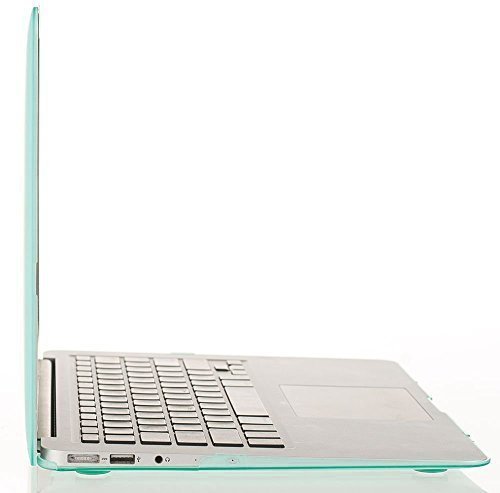 MOSISO MacBook Air 13 H  lle - Ultra Slim Hochwertige Plastik Hartschale Tasche Schutzh  lle Snap Case f  r MacBook Air 13 Zoll  A1466 A1369   Gr  n