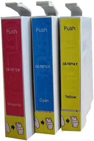 Waytex 76102 071 Ink Cartridges for Epson Cyan/Magenta/Yellow