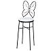 Produktbild Decorative stool Tea Shop Esszimmerstuhl, Schlafzimmer Butterfly Dressing Chair Balkon Gold Armlehnstuhl Maniküre Stuhl, 85-115 cm (Farbe : Weiß, größe : 38 * 115CM)