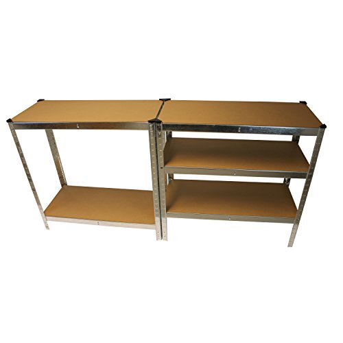 Lagerregal Schwerlastregal Steckregal Kellerregal 875kg verzinkt 180x90x40 Garagenregal - 6