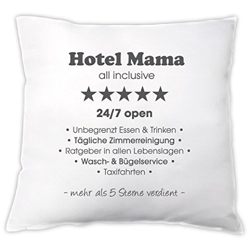 Kissen "Hotel Mama", Zierkissen, Dekokissen, Muttertagsgeschenk, Geburtstagsgeschenk