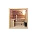 Produktbild Desineo Saunakabine aus kanadischem Holz, 220 x 200 x 210 cm, Glaswände, 8 mm Natursteine