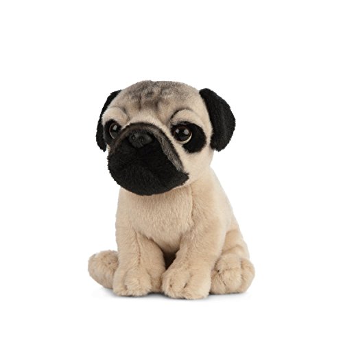 Preisvergleich Produktbild Living Nature Soft Toy - Stofftier Mops Welpe (16cm)