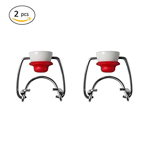 Yunt, Tappi per bottiglia di succo, Tappi meccanici in porcellana, Tappo a leva di ricambio per bottiglie in vetro, 2 pz