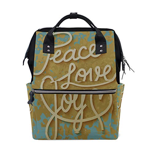 Preisvergleich Produktbild Schöne Liebe Geschenkkarte Große Kapazität Wickeltaschen Mama Rucksack Multi Funktionen Windel Pflege Tasche Tote Handtasche Für Kinder Babypflege Reise Täglichen Frauen