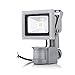 Produktbild SHZONS 10W LED Lampe Strahler Fluterlichtstrahler+Bewegungsmelder IP65 Außenstrahler AC 85-265V 800-900 lm kaltweiß