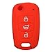 KMH HY00024RD Silicone 3 Button Flip Key Cover for Hyundai i20 (Red) RS.219.00