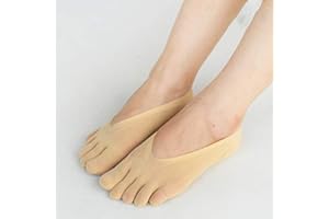 Taloit Chaussettes de compression orthopédiques pour femme - Doublure ultra basse avec languette en gel respirant