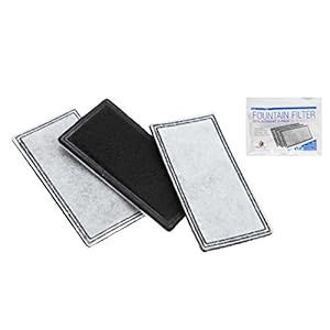 Pioneer Pet – Pack de filtros de repuesto al carbón activo, para fuente Drinking Fountain Raindrop, 3 unidades