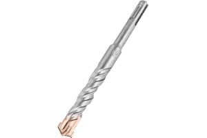 Hilpaty Foret SDS Plus 16x160mm Professionnel Forets à Béton avec 4 Tranchants en Carbure et Double Hélice - Idéal pour Percer Dans le Béton, Brique, Pierre, Maçonnerie