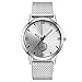 Produktbild Clara  Vansvar Women's Casual Quartz Plastic Leather Band Starry Sky Analog Wrist Watch (Silver)