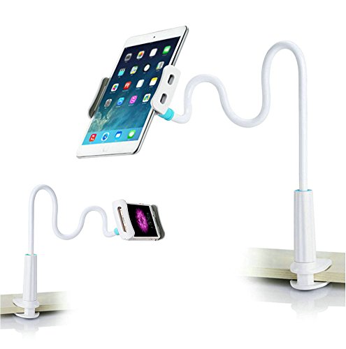 Support pour Smartphone Tablette Téléphone , Lonzoth Support de 80cm Bras avec Clip pour iPhone iPad Kindle GPS Samsung Blackberry LG Xiaomi dans Voiture Maison Bureau Tente 