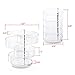 Hotrose Acrylic Jewellery Make-up Storage Holder with 4-Layer Swivel Box