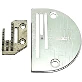 ZENITH Combo of Umbrella TA-1 Needle Plate with Feed Dog for Industrial Sewing Machines Compatible Umbrella Full Shuttle 95T-