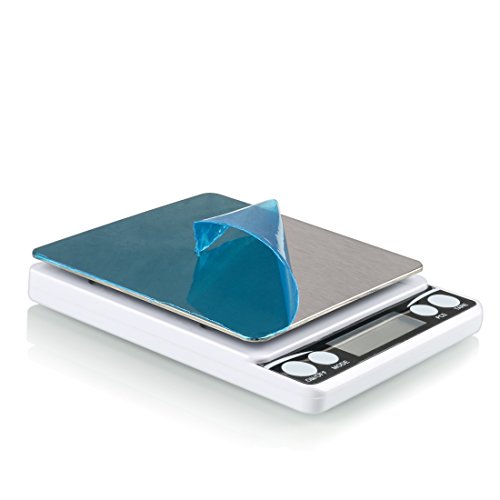 BOJIN Digitale Briefwaage Küchenwaage 0.1g-2kg Eigengewichtfunktion & Zählenfunktion Elektronische Wagge für Genauigkeit - 5