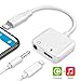 Price comparison product image Headphone Jack Adapter for iPhone X Aux Audio to 3.5mm Cables Earphone Adapter Charger for iPhone Dongle 2 in 1 Converter Splitter Support for iPhone7/7Plus/8/8Plus /X/XS Max and IOS 11/12 or Later