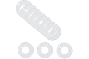 Upstore 20 divisores de color blanco para ropa, perchas redondas, separadores de armario, organizadores de armario de 3.5 pulgadas