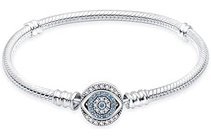LNQOBU Pulsera para Mujer Plata de Ley 925,Pulsera Mariposa con Charm de Corazón Brillante, Pulseras Joyería (Con un Abalorio de Color)