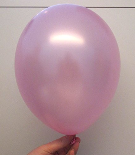 50 x Luftballons je 25 Pink / Rosa Metallic und Weiß Metallic – ca. Ø 28cm – 50 Stück – Ballons als Deko, Party, Fest – Farbe Weiß & Pink – Helium geeignet – twist4® - 3