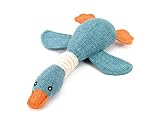 Mascotas Perros Juguete Mordedor Felpa pato Sonida Forma Pato para Gatos Perros Mascotas (Azul)