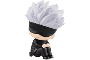 Aftermap Anime Jujutsu Kaisen JJK 10cm Figure - Itadori Yuji, Gojo Satori Figurines - PVC Model Gift Car Decoration, Desktop, Collection, Birthday Present for Anime & JJK Fans (Satoro Gojo)