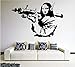 Produktbild Lwfxc Banksy Vinyl Wall Decal Mona Lisa Launcher, Davinci Kunst Graffiti Aufkleber