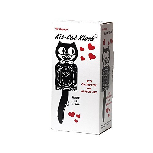 Klassische Kit Kat Katzen-Pendeluhr, schwarz - 5