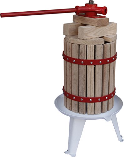 Grafner® Obstpresse 6L Fruchtpresse Weinpresse Saftpresse Maischepresse Apfelpresse Obstmühle Beerenpresse 6 Liter Presstuch