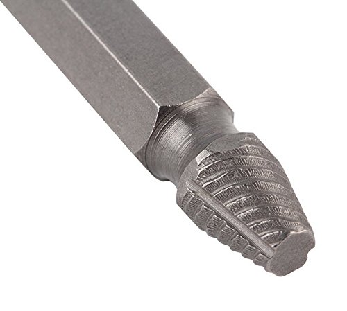 Hensych Bohraufsatzset zum Entfernen beschädigter Schrauben, Stahl, 4 Stück - 4