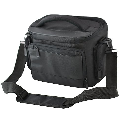 Sac    bandouli  re pour appareil photo DSLR pour Nikon D7100 D3000 D3100 D3200 D5000 D3300 D5100 D5200 D5300 D7000 D810 D750  Noir 